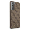 Guess 4G Metal Logo - Etui Samsung Galaxy S21 (brązowy)