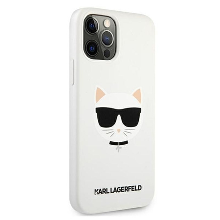 Karl Lagerfeld Choupette Head szilikon - iPhone 12 Pro Max tok (fehér)