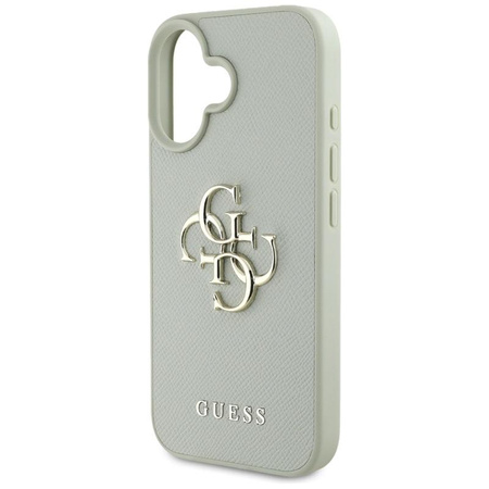 Guess Grained Big 4G Logo Small Classic Logo - Pouzdro pro iPhone 16 (zelené)