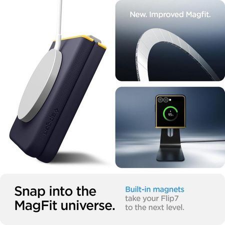 Spigen Nano Pop Mag MagSafe – Pouzdro pro Samsung Galaxy Z Flip 7 (Blueberry Navy)