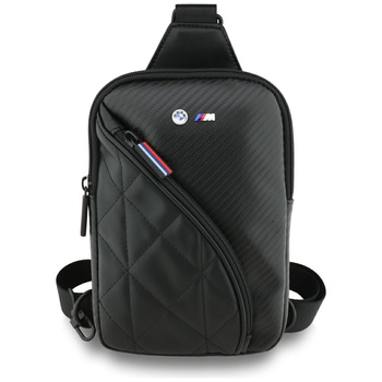 Mała Czarna Torebka na Telefon do 7 cali BMW Crossbody Oryginalna Smartfona