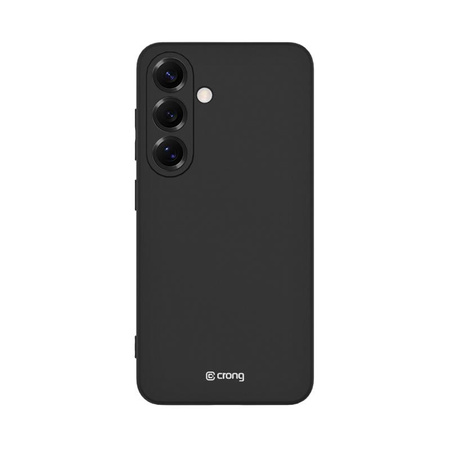 Crong Color Cover - Custodia per Samsung Galaxy S25+ (Nero)