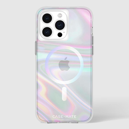 Pouzdro Case-Mate Soap Bubble MagSafe - iPhone 15 Pro Max (duhové)