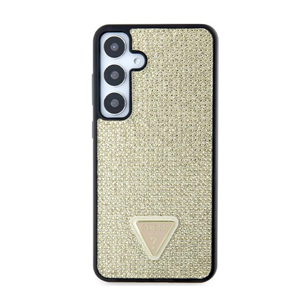 Guess Rhinestone Triangle - Hülle für Samsung Galaxy S24 (Gold)