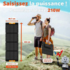 Wonder Ws210 - 210W solar panel / solar charger with MC4 output (Black)