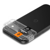 Spigen Optik.TR EZ Fit kamera objektívvédő 2-Pack - Objektívvédő üveg Google Pixel 8A (2 db) (fekete)