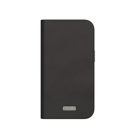 Moshi Overture MagSafe - 3-in-1-Ledertasche mit Flip-Cover iPhone 15 (Midnight Black)