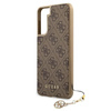 Guess 4G Charms Collection - Samsung Galaxy S21+ tok (barna)