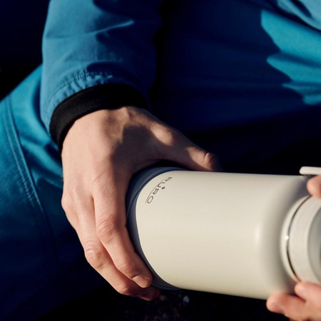 PURO Outdoor - Rozsdamentes acél termál palack 500 ml (Fekete)