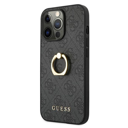 Pouzdro Guess 4G Ring Case - pouzdro pro iPhone 13 Pro Max (šedé)