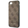 Guess 4G Metal Gold Logo - Coque iPhone SE 2022 / SE 2020 / 8 / 7 (marron)