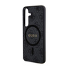 Guess 4G Collection Leather Metal Logo MagSafe - Samsung Galaxy S24 Tasche (schwarz)