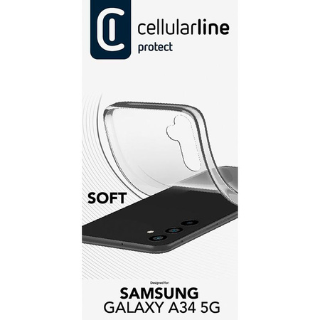 Cellularline Soft - Case Samsung Galaxy A34 5G (transparent)