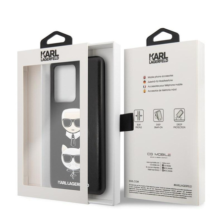 Karl Lagerfeld Embossed Case Karl & Choupette - pouzdro pro Samsung Galaxy S20 Ultra