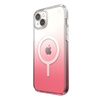 Speck Presidio Perfect-Clear + Ombre + MagSafe - iPhone 15 Plus / 14 Plus tok MICROBAN bevonattal (Tiszta / Vintage Rose Fade)