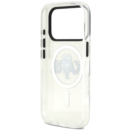 Karl Lagerfeld IML Karl Sketch Logo MagSafe - Case iPhone 17 Pro (Clear)