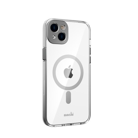 Moshi iGlaze MagSafe - Coque pour iPhone 14 Plus (Gris Météorite)