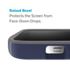 Speck CandyShell Pro + MagSafe - iPhone 14 Pro Max Case with MICROBAN Coating (Prussian Blue / Cloudy Grey)