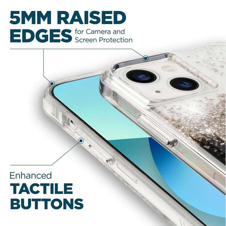 Case-Mate Karat MagSafe - Coque pour iPhone 14 Plus décorée d'onyx (Onyx)