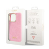 Guess Croco Collection - Case for iPhone 14 Pro (Pink)