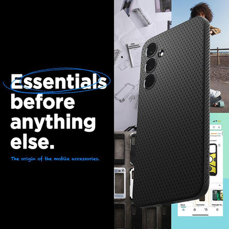 Spigen Liquid Air - tok Samsung Galaxy A35 5G (matt fekete)