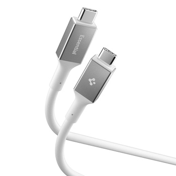 Spigen EB24012CC Essential - USB-C na USB-C PD kabel 240W 1,2 m (bílý)