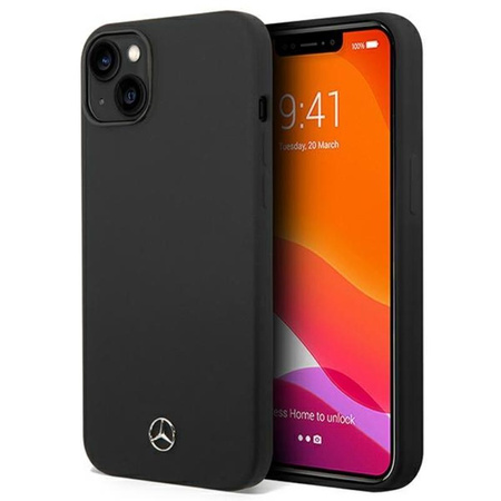 Mercedes Silicone Line - iPhone 14 Plus Case (black)