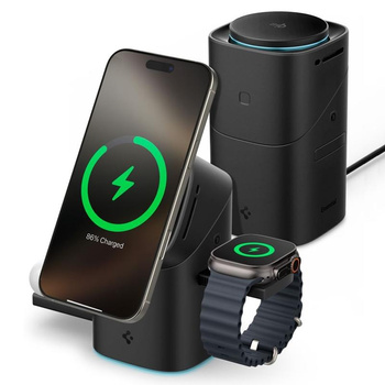 ŁADOWARKA MAGSAFE SPIGEN DO IPHONE | APPLE WATCH | AIRPODS 3w1, Indukcyjna