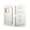 Guess Kroko Kollektion - iPhone 14 Pro Max Tasche (silber)