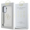 Guess Grained Big 4G Logo Small Classic Logo - Etui do Samsung Galaxy A56 5G (beżowy)