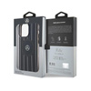 Mercedes Double Layer Crossed Lines MagSafe - iPhone 15 Pro Max Tasche (schwarz)
