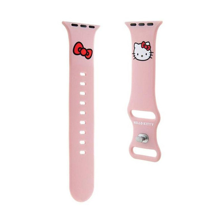 Hello Kitty Silicone Kitty Head - Strap pour Apple Watch 42/44/45/49 mm (rose)