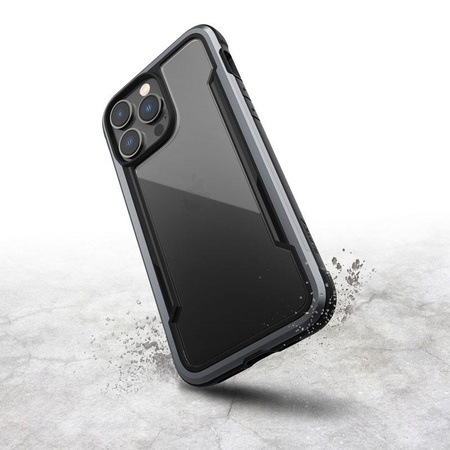 X-Doria Raptic Shield - Aluminiumgehäuse für iPhone 14 Pro Max (Falltest 3m) (Schwarz)