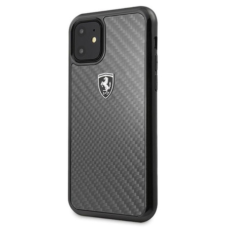 Ferrari Real Carbon Heritage - pouzdro pro iPhone 11 (černé)