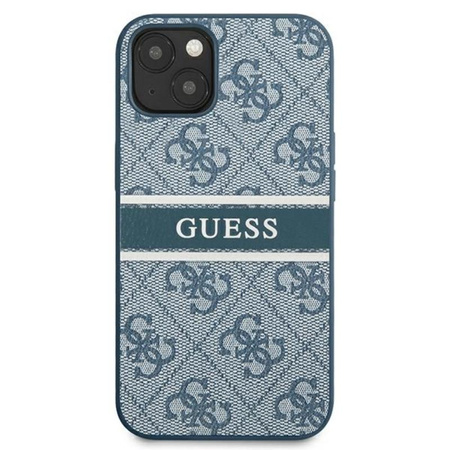 Guess 4G nyomtatott csíkos - iPhone 13 Mini tok (kék)