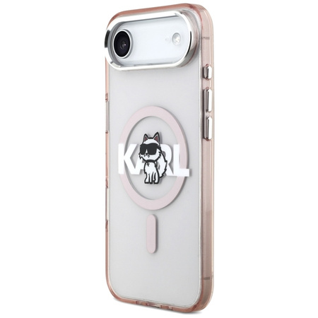 Karl Lagerfeld IML Choupette Sketch Logo MagSafe - Case iPhone Air (pink)