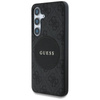 Guess 4G Round Patch Classic Logo MagSafe - Tasche für Samsung Galaxy S25 (schwarz)