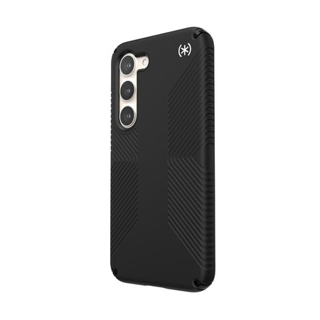 Speck Presidio2 Grip - Étui antidérapant pour Samsung Galaxy S23 (Noir/Noir/Blanc)