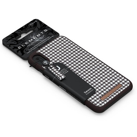 Nordic Elements Saeson Idun - Materialhülle für iPhone XR (Dunkelbraun Muster 2)