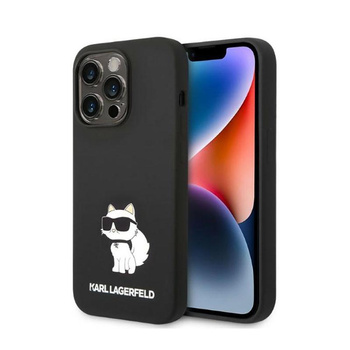 Karl Lagerfeld Silicone NFT Choupette - pouzdro pro iPhone 14 Pro Max (černé)