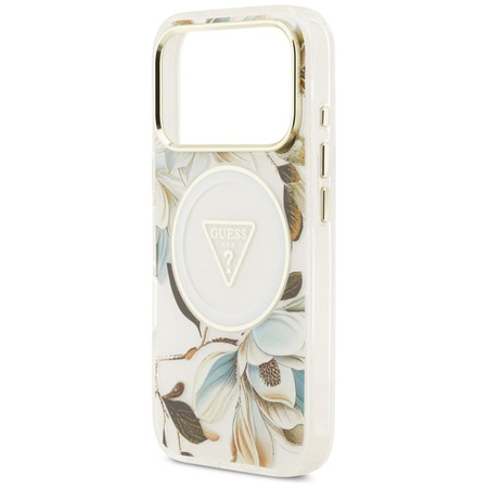 ETUI DO IPHONE 17 PRO MAX do MAGSAFE GUESS KWIATY ORYGINALNE ELEGANCKIE