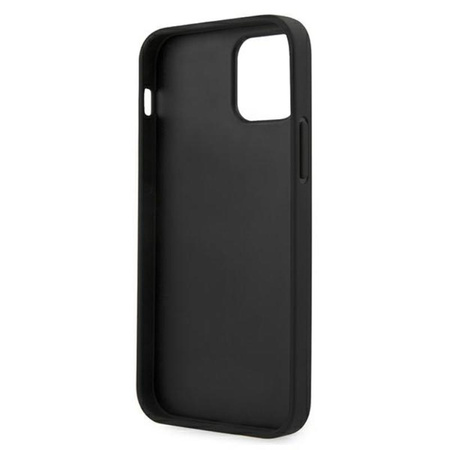 Guess 4G Printed Stripe - Coque iPhone 12 / iPhone 12 Pro (gris)