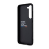 BMW Leather Carbon Blue Line - tok Samsung Galaxy S23-hoz (fekete)