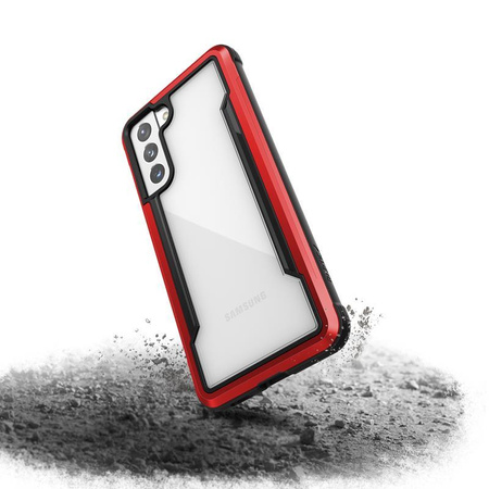 X-Doria Raptic Shield - Coque aluminium Samsung Galaxy S21 (Protection antimicrobienne) (Rouge)