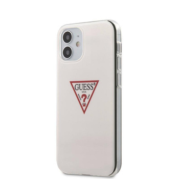 Guess Triangle Logo - iPhone 12 Mini Tasche (weiß)
