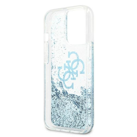 Guess Liquid Glitter 4G Big Logo - iPhone 13 Pro Case (blue)