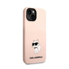 Karl Lagerfeld Silikonové pouzdro NFT Choupette - iPhone 14 Plus (růžové)