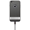 Moshi iGlaze Chameleon - Tvrdé pouzdro se stojánkem iPhone 6s Plus / iPhone 6 Plus (ocelově černé)