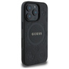Guess Saffiano Pfingstrose Classic Logo MagSafe - iPhone 16 Pro Max Tasche (schwarz)