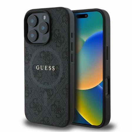 Guess 4G Ring Classic Logo MagSafe - iPhone 16 Pro Case (black)
